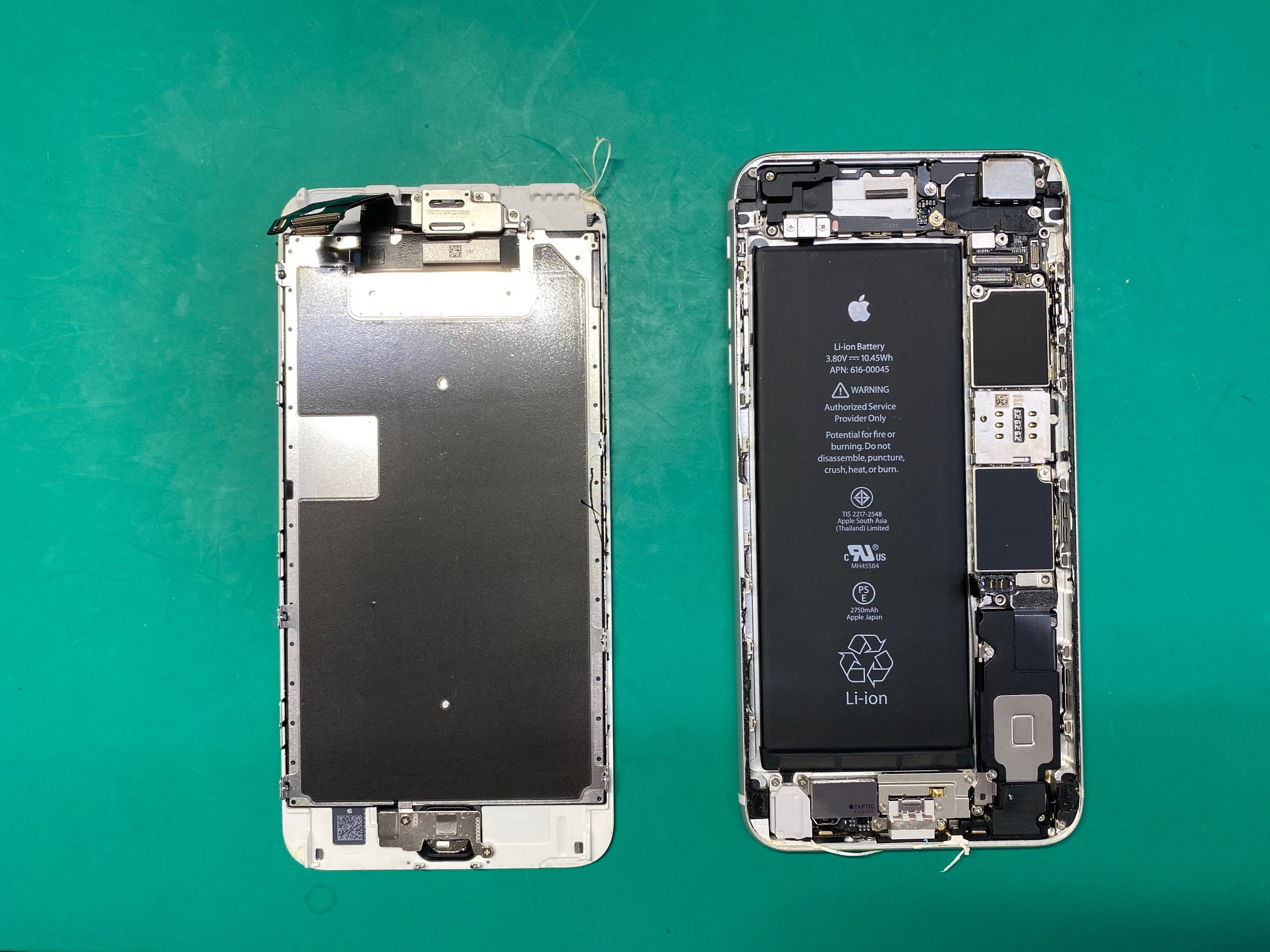 今年の冬にご依頼頂いたiPhone6SPのバッテリー交換作業をご紹介します