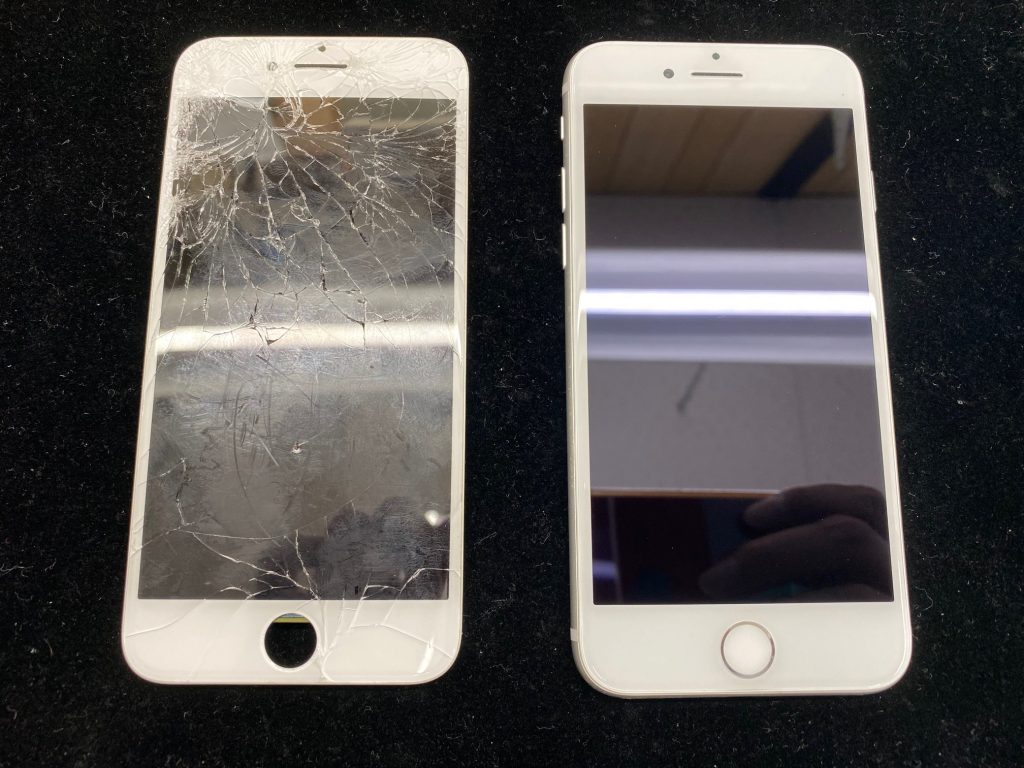 松本市iPhone7ガラス割れ修理