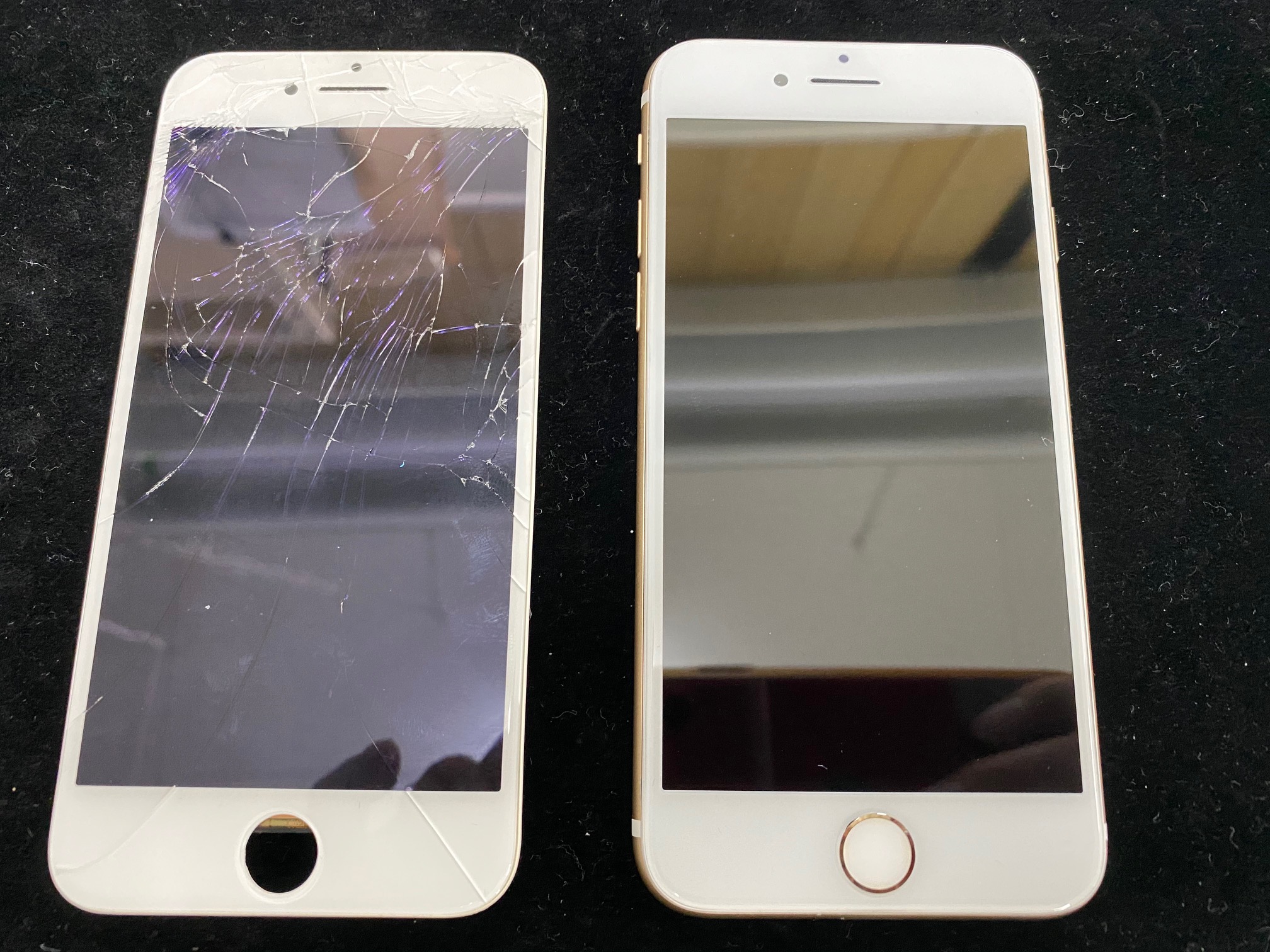 iPhone7画面ガラス割れ修理のお客様がご来店されました
