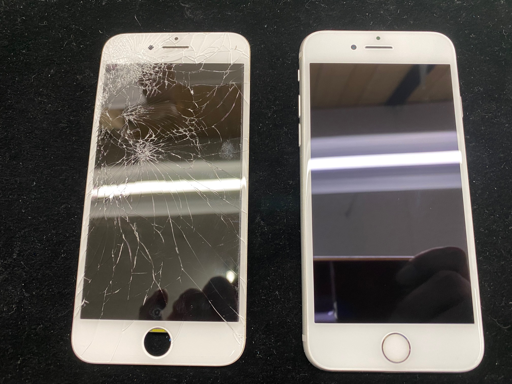 iPhone7画面ガラス割れ修理