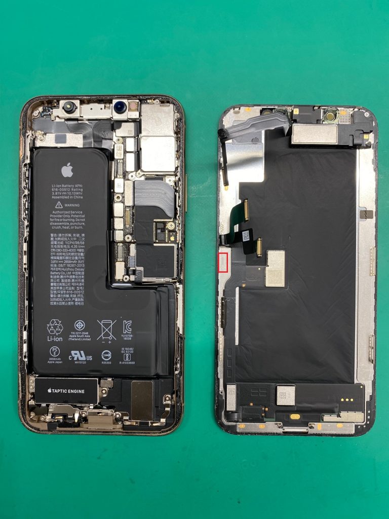 iPhoneXS液晶不良修理